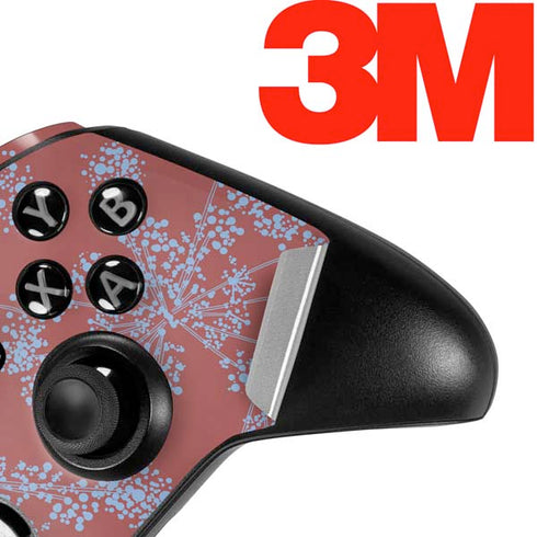 Airy Blue Floral Xbox One Elite Controller Skin