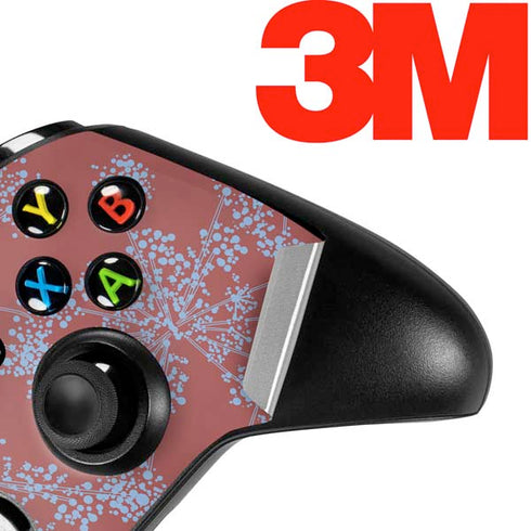 Airy Blue Floral Xbox One X Controller Skin