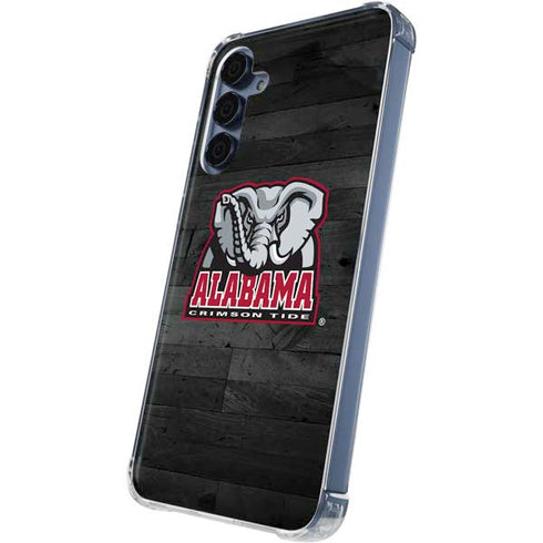 University of Alabama Basketball Wood Galaxy A35 5G Clear Case