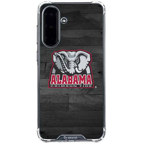 University of Alabama Basketball Wood Galaxy A36 5G Clear Case