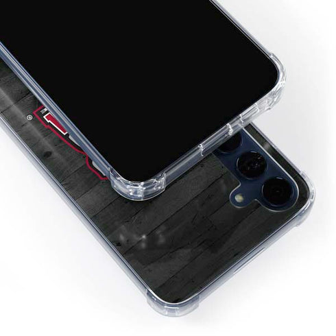 University of Alabama Basketball Wood Galaxy A55 5G Clear Case
