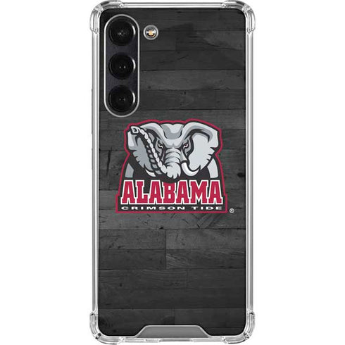 University of Alabama Basketball Wood Galaxy S24 FE Clear Case