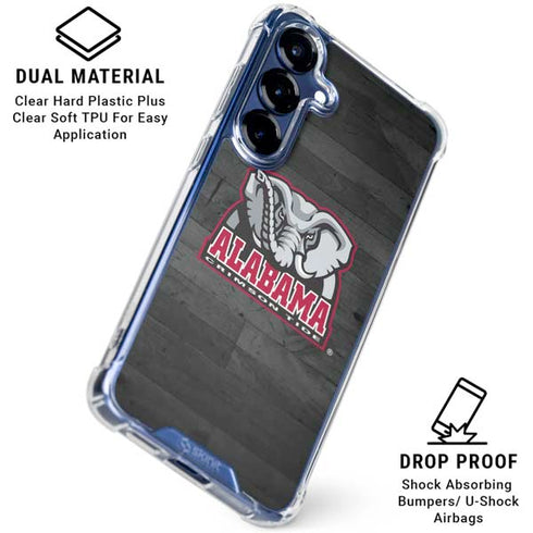 University of Alabama Basketball Wood Galaxy S25 Plus Clear Case