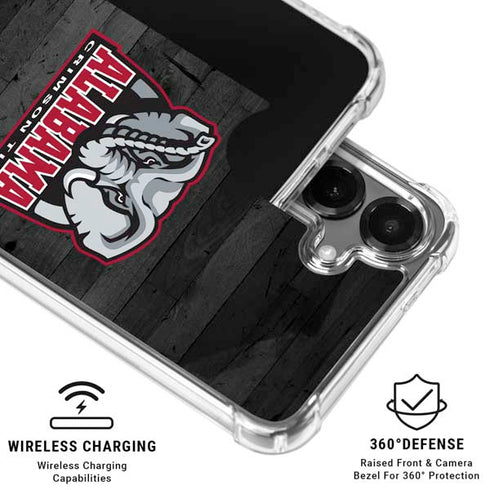 University of Alabama Basketball Wood Galaxy S26 Clear Case