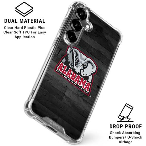 University of Alabama Basketball Wood Galaxy S26 Clear Case