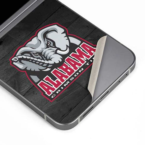 University of Alabama Basketball Wood Galaxy Z Flip6 Skin