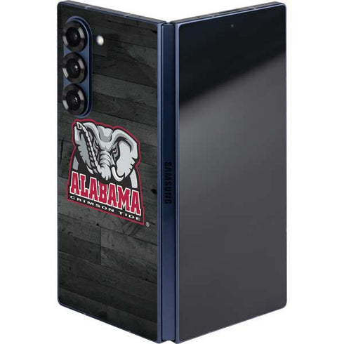University of Alabama Basketball Wood Galaxy Z Fold6 Skin
