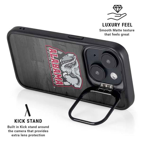 University of Alabama Basketball Wood iPhone 14 Kickstand Case