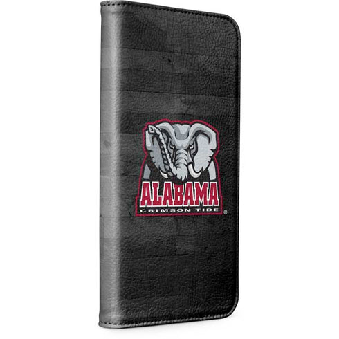 University of Alabama Basketball Wood iPhone 15 Plus Folio Case