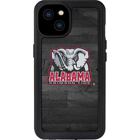 University of Alabama Basketball Wood iPhone 15 Plus Waterproof Case