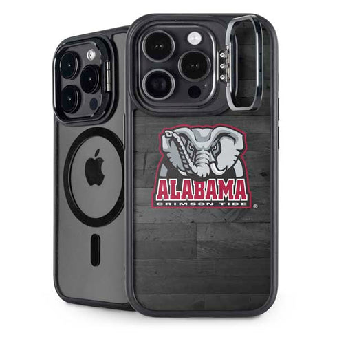 University of Alabama Basketball Wood iPhone 15 Pro Kickstand Case
