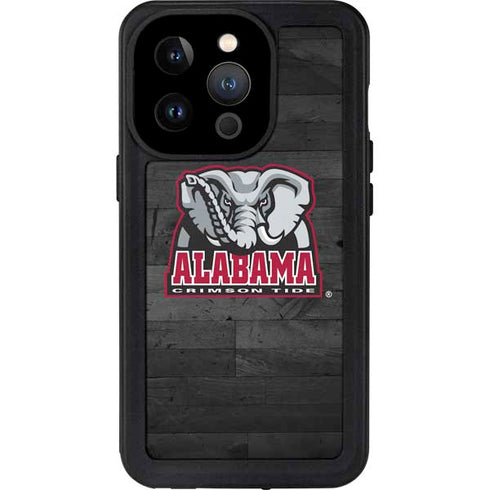 University of Alabama Basketball Wood iPhone 15 Pro Waterproof Case