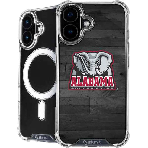 University of Alabama Basketball Wood iPhone 16 MagSafe Case