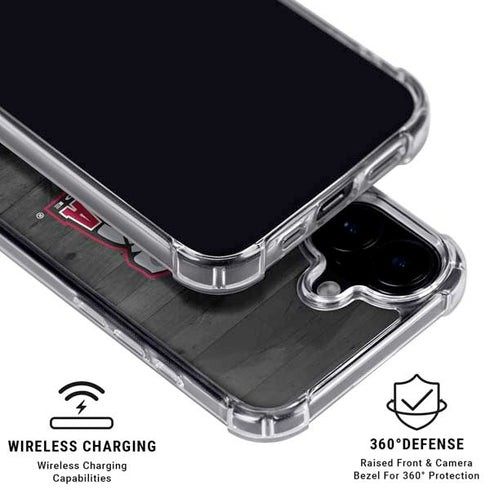 University of Alabama Basketball Wood iPhone 16 Plus Clear Case