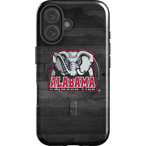 University of Alabama Basketball Wood iPhone 16 Plus Magsafe Impact Case