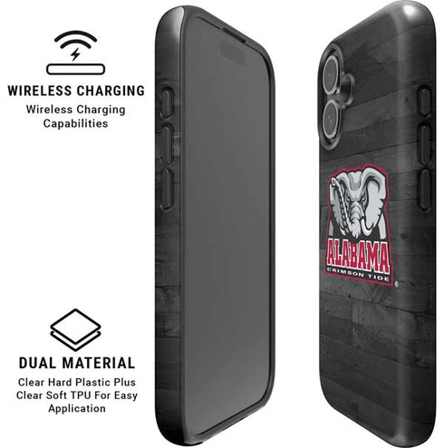 University of Alabama Basketball Wood iPhone 16 Plus Magsafe Impact Case