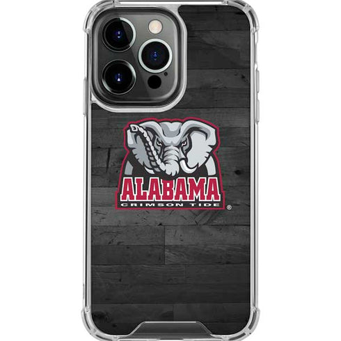University of Alabama Basketball Wood iPhone 16 Pro Max Clear Case