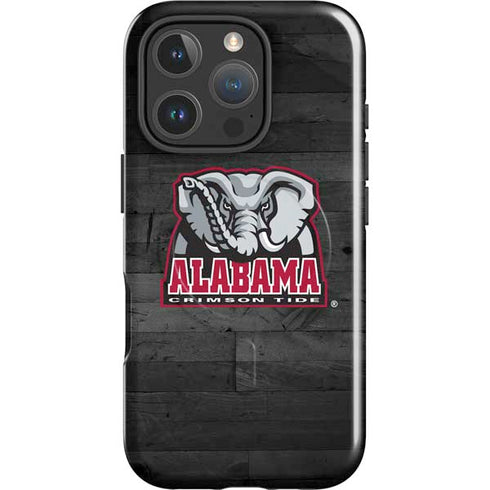 University of Alabama Basketball Wood iPhone 16 Pro Max Magsafe Impact Case