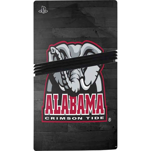 University of Alabama Basketball Wood PS5 Pro Disk Bundle Skin