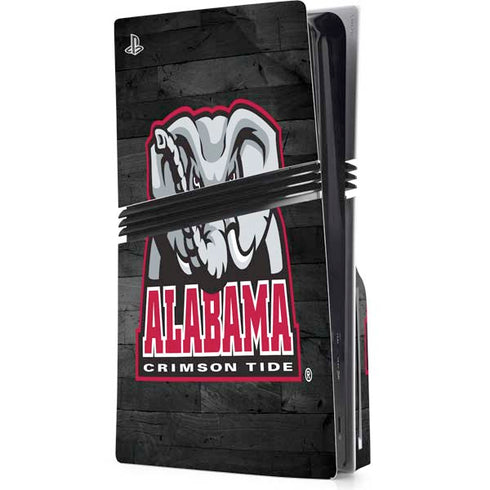 University of Alabama Basketball Wood PS5 Pro Disk Console Skin