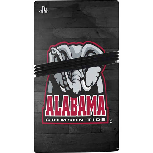 University of Alabama Basketball Wood PS5 Pro Disk Console Skin