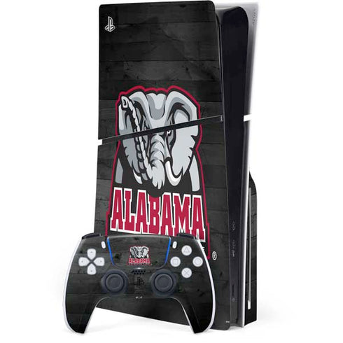 University of Alabama Basketball Wood PlayStation PS5 Skins