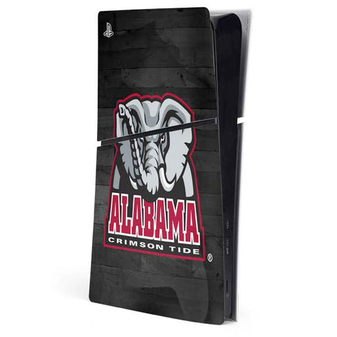 University of Alabama Basketball Wood PS5 Slim Digital Edition Console Skin