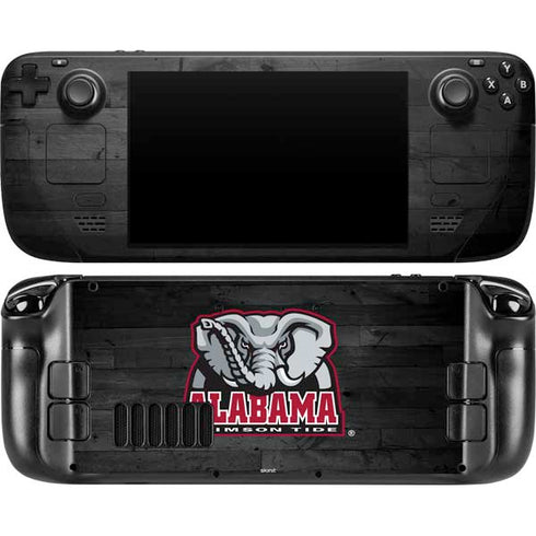 University of Alabama Basketball Wood Steam Deck Handheld Gaming Computer OLED Skin