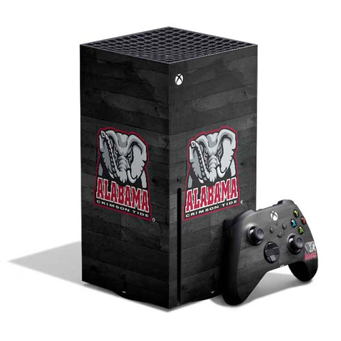 University of Alabama Basketball Wood Xbox Series X Bundle Skin