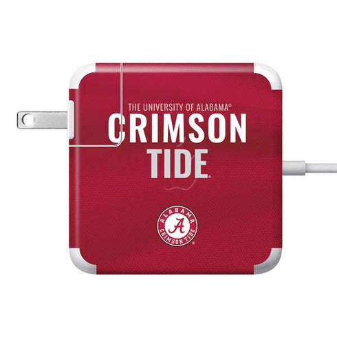 University of Alabama Crimson Pride 85W Power Adapter (15 and 17 inch MacBook Pro Charger) Skin