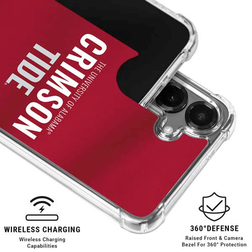 University of Alabama Crimson Pride Galaxy S26 Clear Case