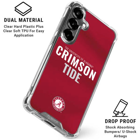 University of Alabama Crimson Pride Galaxy S26 Plus Clear Case