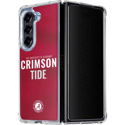 University of Alabama Crimson Pride Galaxy Z Fold5 5G Clear Case