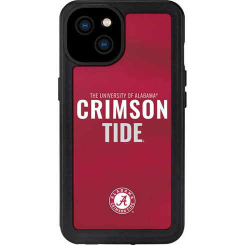 University of Alabama Crimson Pride iPhone 15 Plus Waterproof Case