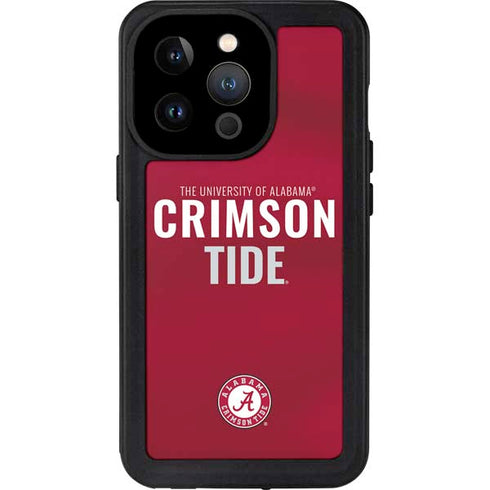 University of Alabama Crimson Pride iPhone 15 Pro Waterproof Case
