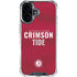 University of Alabama Crimson Pride iPhone 16 Clear Case