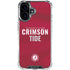 University of Alabama Crimson Pride iPhone 16 Plus Clear Case