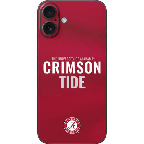 University of Alabama Crimson Pride iPhone 16 Plus Skin