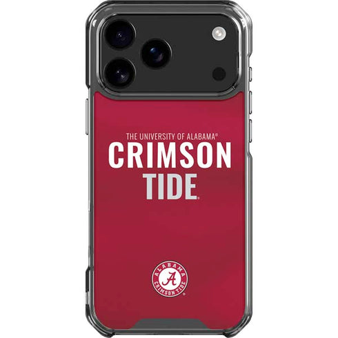 University of Alabama Crimson Pride iPhone 18 Pro Max Clear Case
