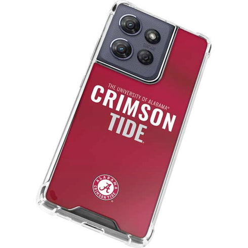 University of Alabama Crimson Pride Moto G 5G (2025) Clear Case