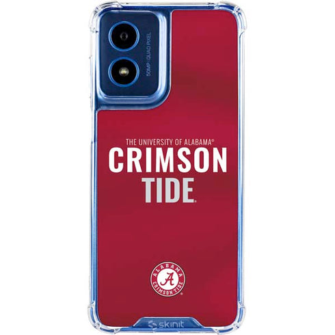 University of Alabama Crimson Pride Moto G 5G (2024) Clear Case