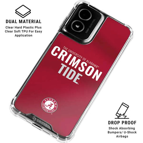 University of Alabama Crimson Pride Moto G Power 5G (2024) Clear Case