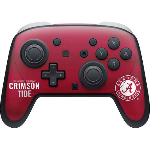 University of Alabama Crimson Pride Nintendo Switch 2 (2025) Pro Controller Skin