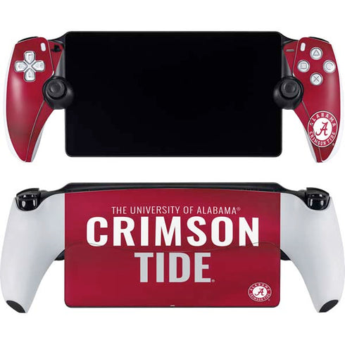 University of Alabama Crimson Pride PlayStation Portal Remote Player Skin
