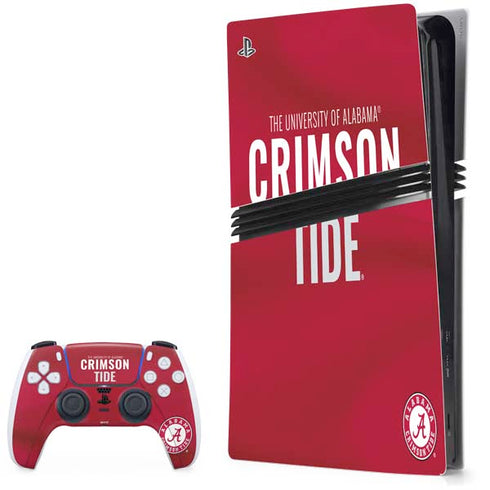 University of Alabama Crimson Pride PS5 Pro Bundle Skin