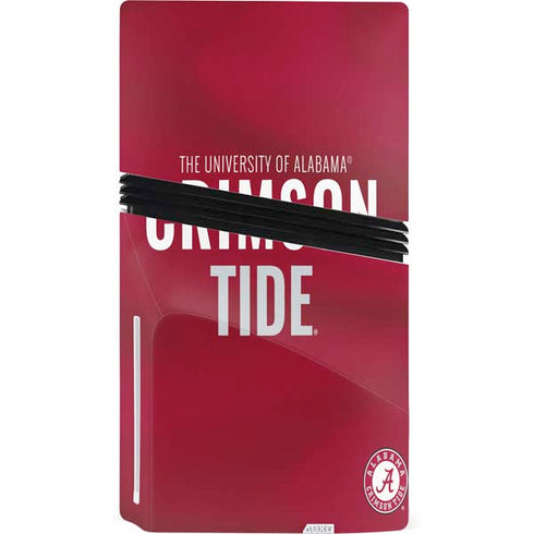 University of Alabama Crimson Pride PS5 Pro Disk Console Skin
