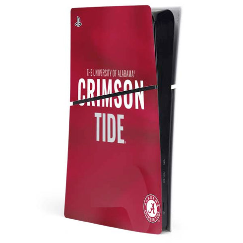 University of Alabama Crimson Pride PS5 Slim Digital Edition Console Skin