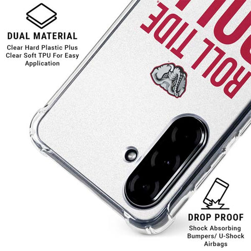 University of Alabama Crimson Roll Tide Galaxy A36 5G Clear Case