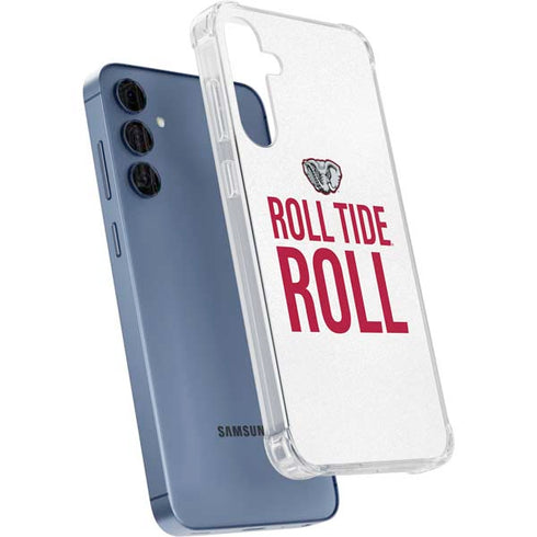 University of Alabama Crimson Roll Tide Galaxy A55 5G Clear Case