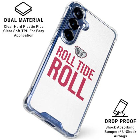 University of Alabama Crimson Roll Tide Galaxy S25 Clear Case